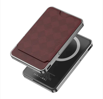 Magnetic Charger & Card Wallet