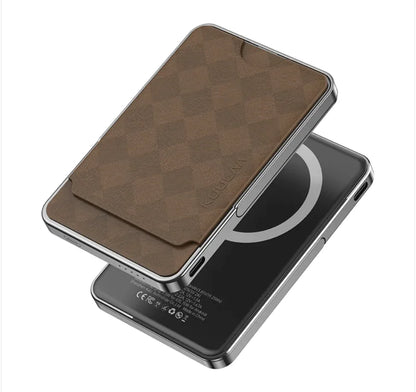 Magnetic Charger & Card Wallet