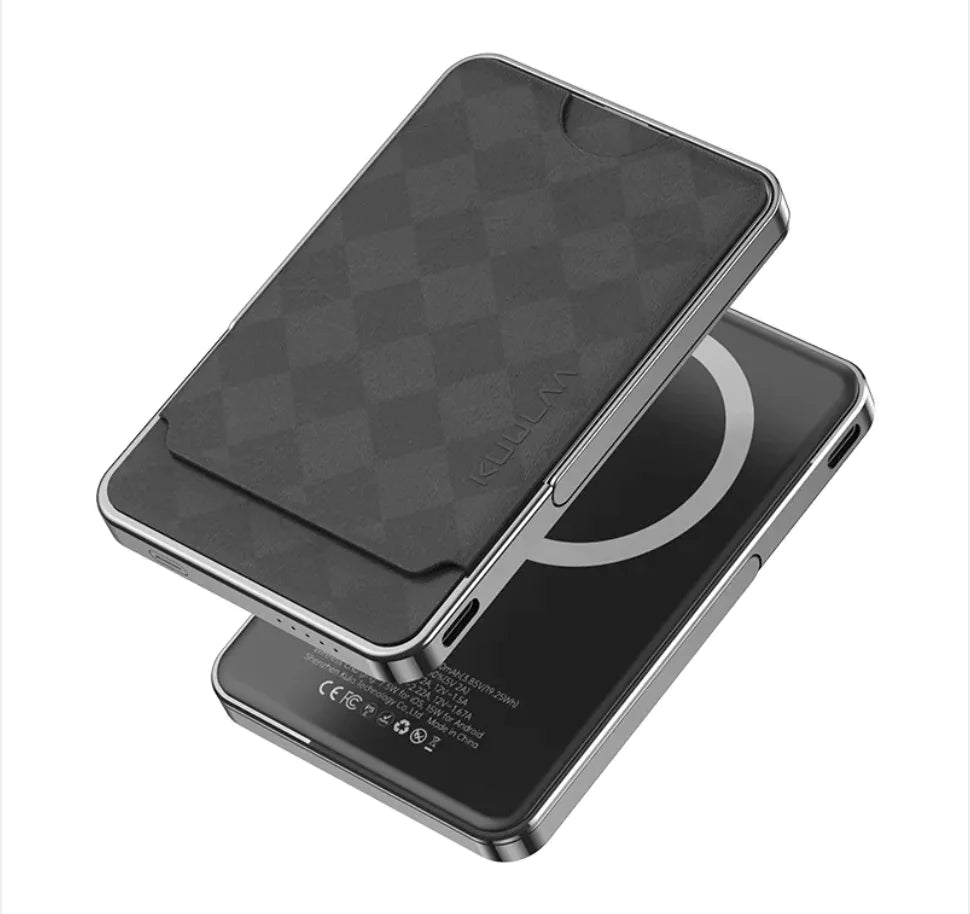 Magnetic Charger & Card Wallet